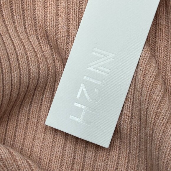 NWT N12H Rose Pink Gigi Ribbed Knit Wool Blend Button Sleeve Cut Out Sweater XS - Picture 11 of 12